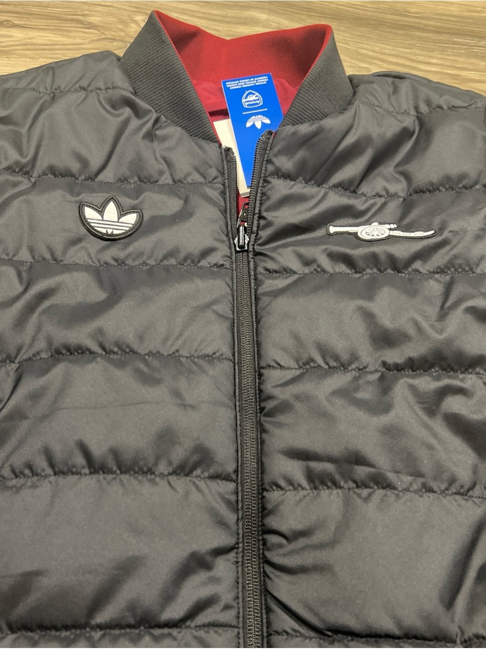 Adidas Originals Arsenal Terrace Icons Padded Reversible Jacket Men Medium $150 - Picture 10 of 12